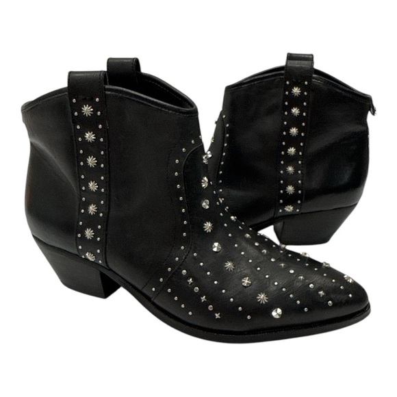 Sam Edelman Women's Brian Western Boot Black Leather size 8 - Picture 7 of 13